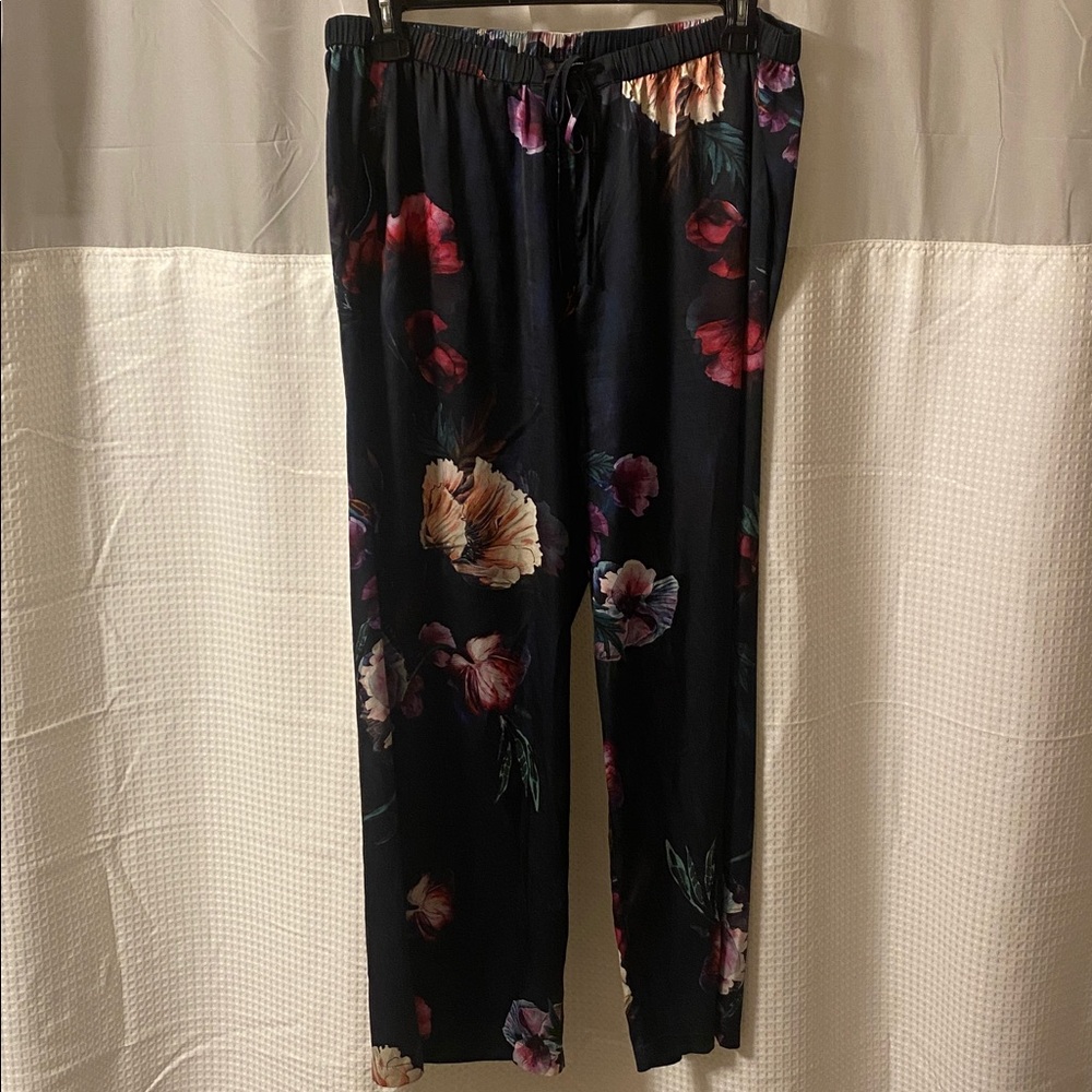 Soma Navy Blue Floral Lounge Pants